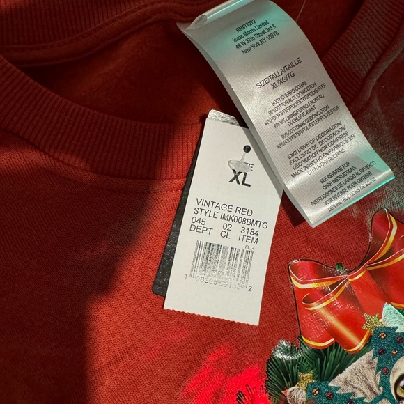 Men’s “Party Animals” Christmas Sweatshirt size XL - Picture 3 of 3